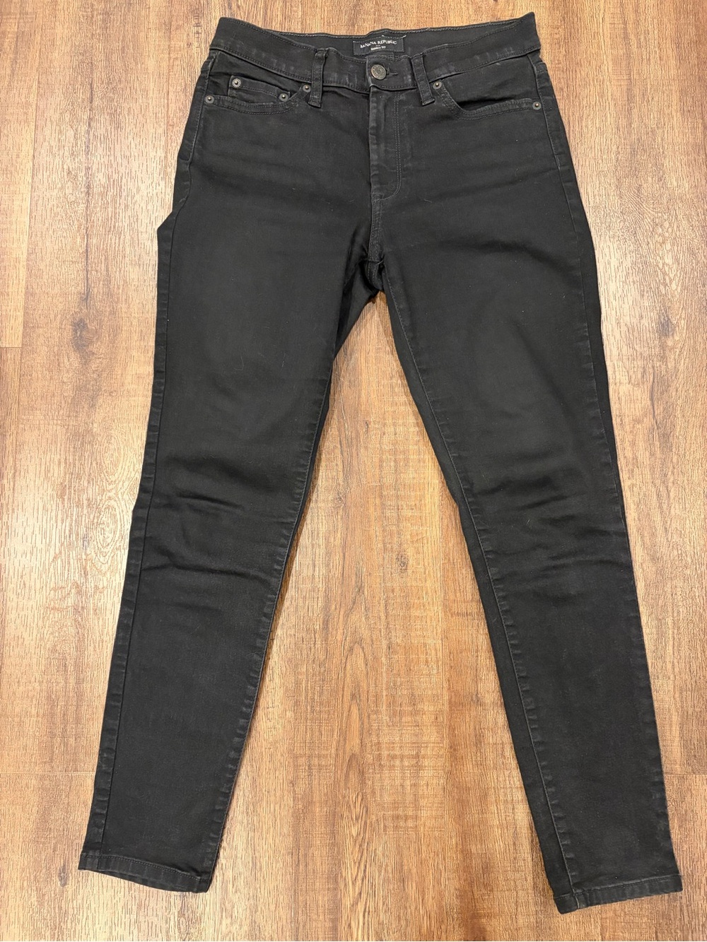 Banana Republic Petite Skinny Fit Black Jeans Size 27/4